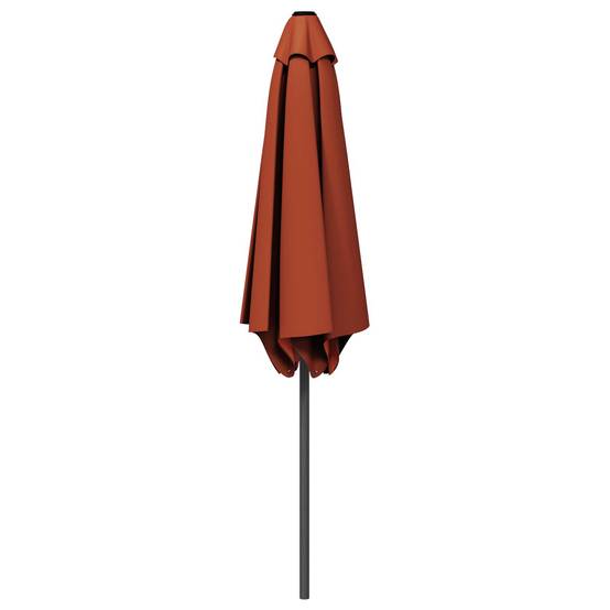 Parasol de jardin polyester et acier terre cuite 296 x 296 x 223 cm - PANGIVO - Image 3