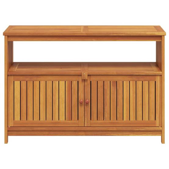 Table console de jardin bois massif d'acacia 110 x 35 x 75 cm - PANGIVO - Image 5
