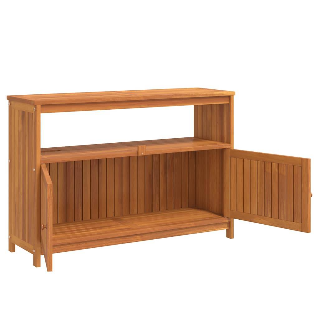 Table console de jardin bois massif d'acacia 110 x 35 x 75 cm - PANGIVO - Image 4