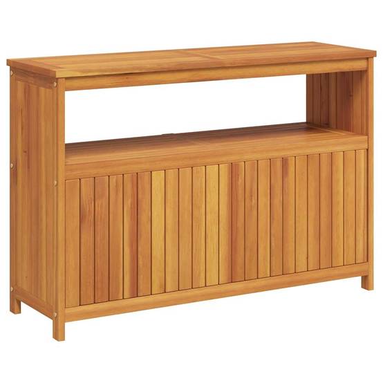 Table console de jardin bois massif d'acacia 110 x 35 x 75 cm - PANGIVO - Image 6