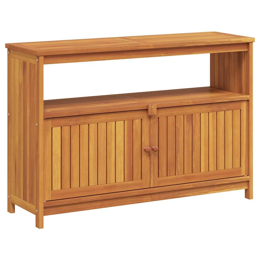 Table console de jardin bois massif d'acacia 110 x 35 x 75 cm - PANGIVO - Image 2