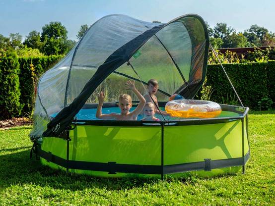Exit Toys - Piscine tubulaire Lime ronde 3,00 x 0,76 m avec dôme - Exit Toys - Image 2