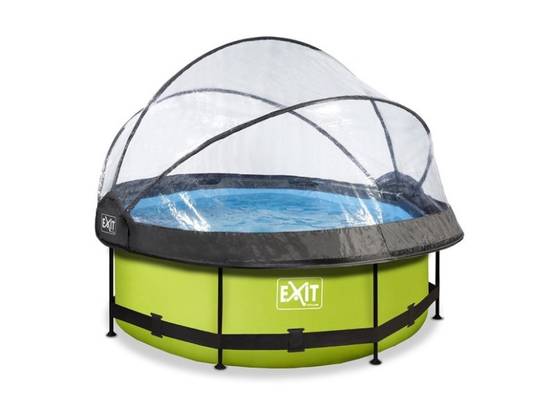 Exit Toys - Piscine tubulaire Lime ronde 3,00 x 0,76 m avec dôme - Exit Toys - Image 3