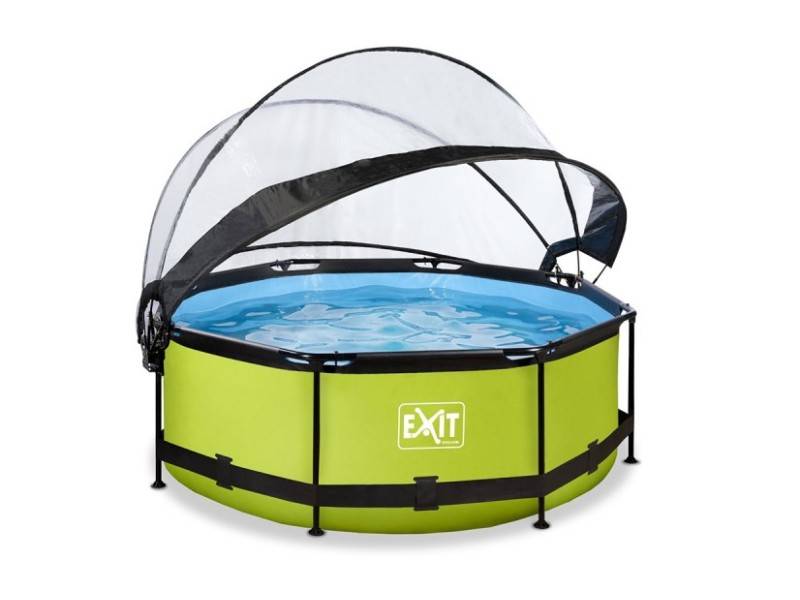 Exit Toys - Piscine tubulaire Lime ronde 3,00 x 0,76 m avec dôme - Exit Toys - Image 1