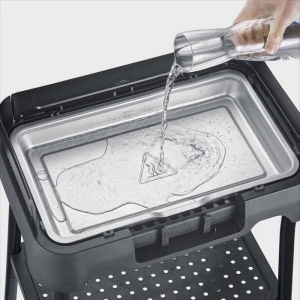 Severin - Barbecue Electrique - Grillade  électrique sur pieds - SEVERIN - PG8594 - 2000 W - Surface de cuisson 38 x 22 cm - Thermostat réglable - Noir - Image 4
