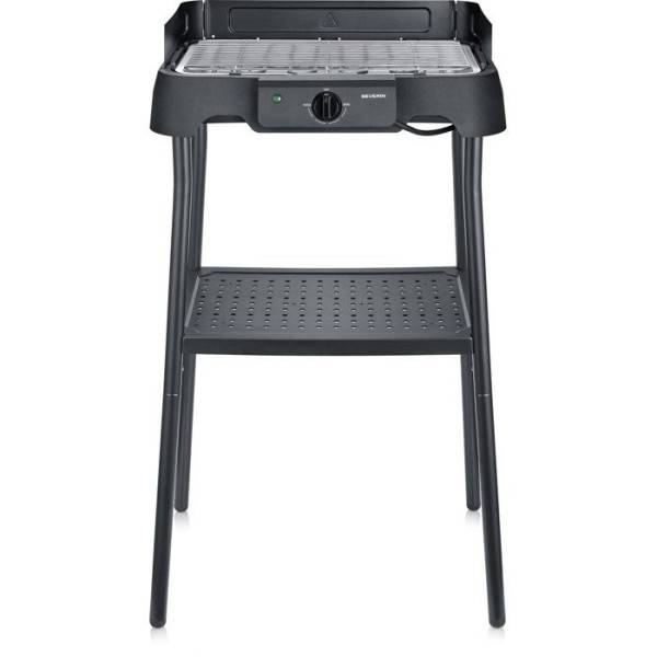 Severin - Barbecue Electrique - Grillade  électrique sur pieds - SEVERIN - PG8594 - 2000 W - Surface de cuisson 38 x 22 cm - Thermostat réglable - Noir - Image 5
