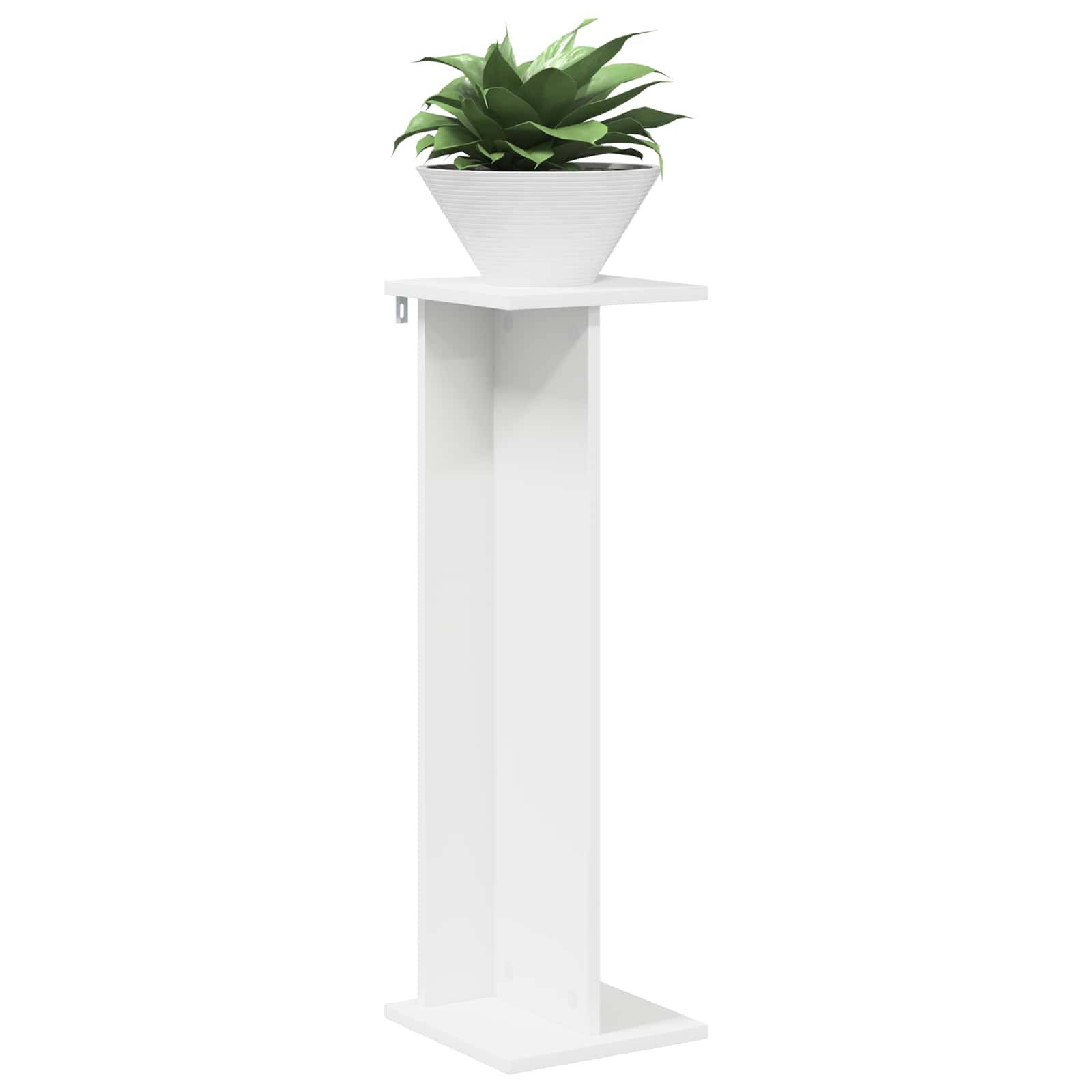 Vidaxl - Support de Plante 2 pcs Blanc 25 x 25,5 x 80,5 cm vidaXL 899643 - Image 4
