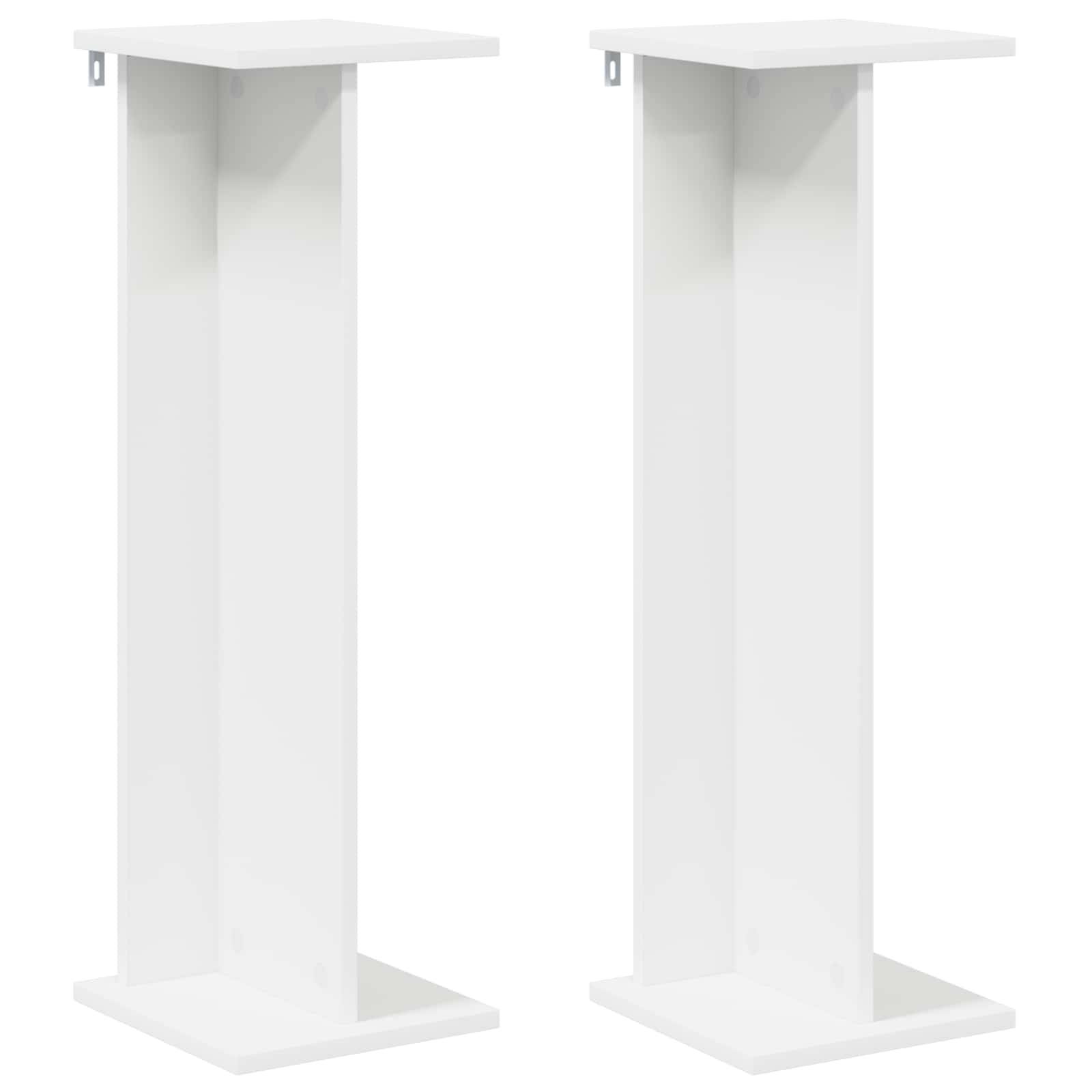 Vidaxl - Support de Plante 2 pcs Blanc 25 x 25,5 x 80,5 cm vidaXL 899643 - Image 2