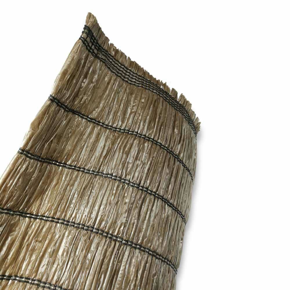 Brise vue synthétique - imitation paille - 230 g/m² 1.5 x 5 Marron - Image 5