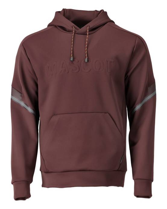 Sweat à capuche polaire MASCOT Customized - 22186-608-Bordeaux-XXXL