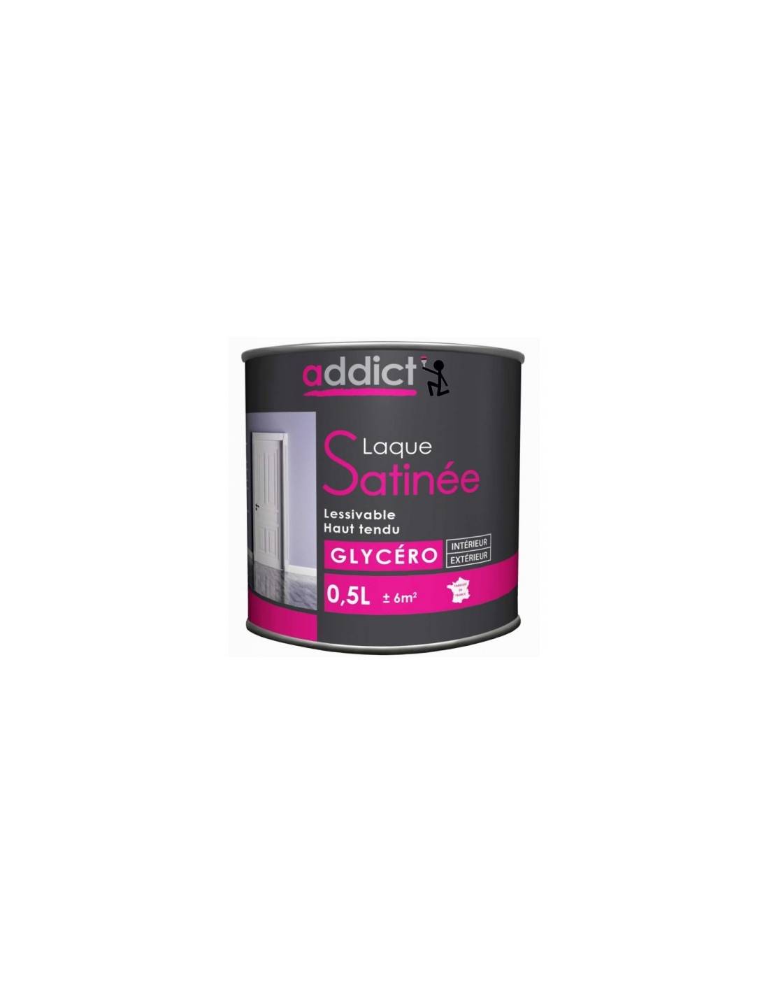 Peinture Laque Glycéro Satin 2.5l Blanc - Addict - Image 1