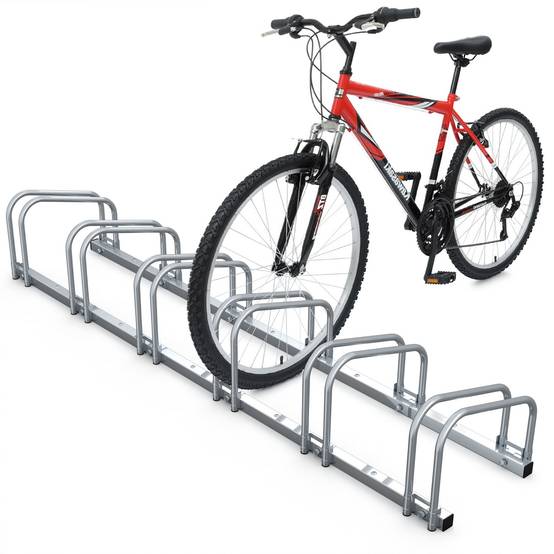 Râtelier range vélos - Support pour 6 vélos - Mural ou au sol - Porte-vélo en acier revêtu - VOUNOT® - Image 1