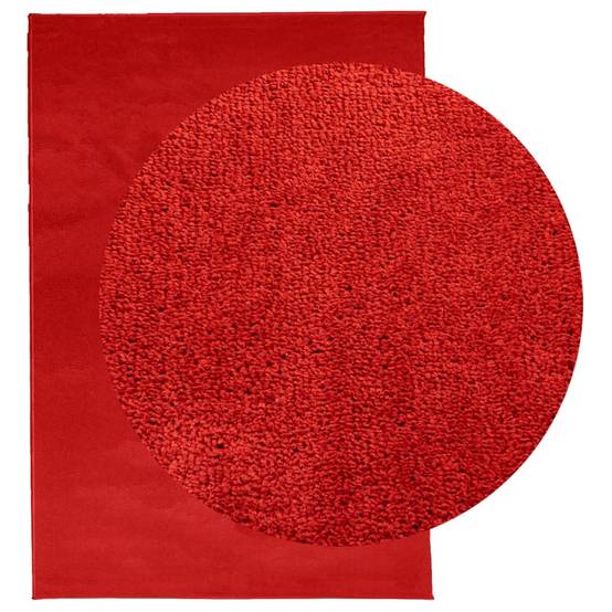 Grand TapisPolyester Poils Courts Moderne pour Salon Chambre Rouge 200x280 cm – ComfortXL Outdoor Living - Image 3