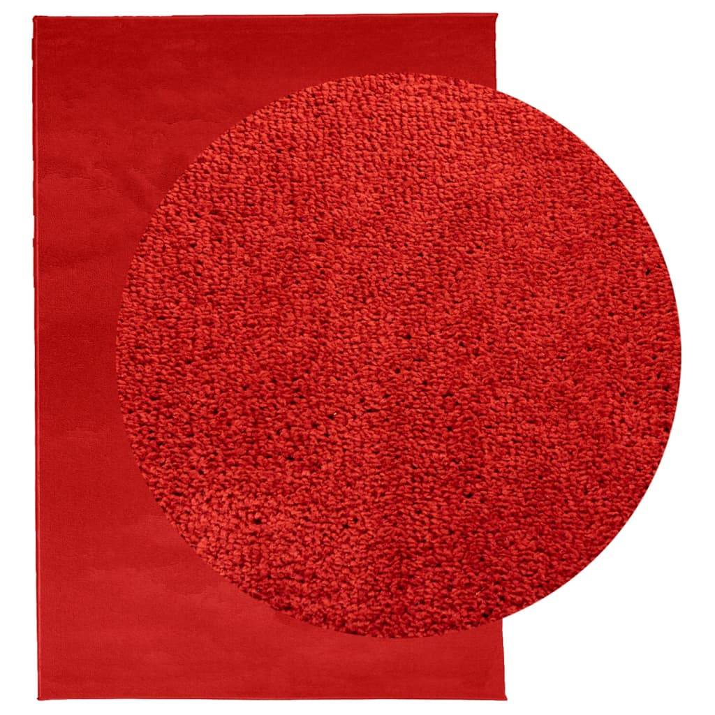 Grand TapisPolyester Poils Courts Moderne pour Salon Chambre Rouge 200x280 cm – ComfortXL Outdoor Living - Image 3