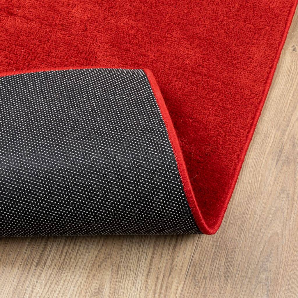 Grand TapisPolyester Poils Courts Moderne pour Salon Chambre Rouge 200x280 cm – ComfortXL Outdoor Living - Image 5
