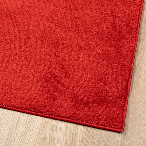 Grand TapisPolyester Poils Courts Moderne pour Salon Chambre Rouge 200x280 cm – ComfortXL Outdoor Living - Image 4