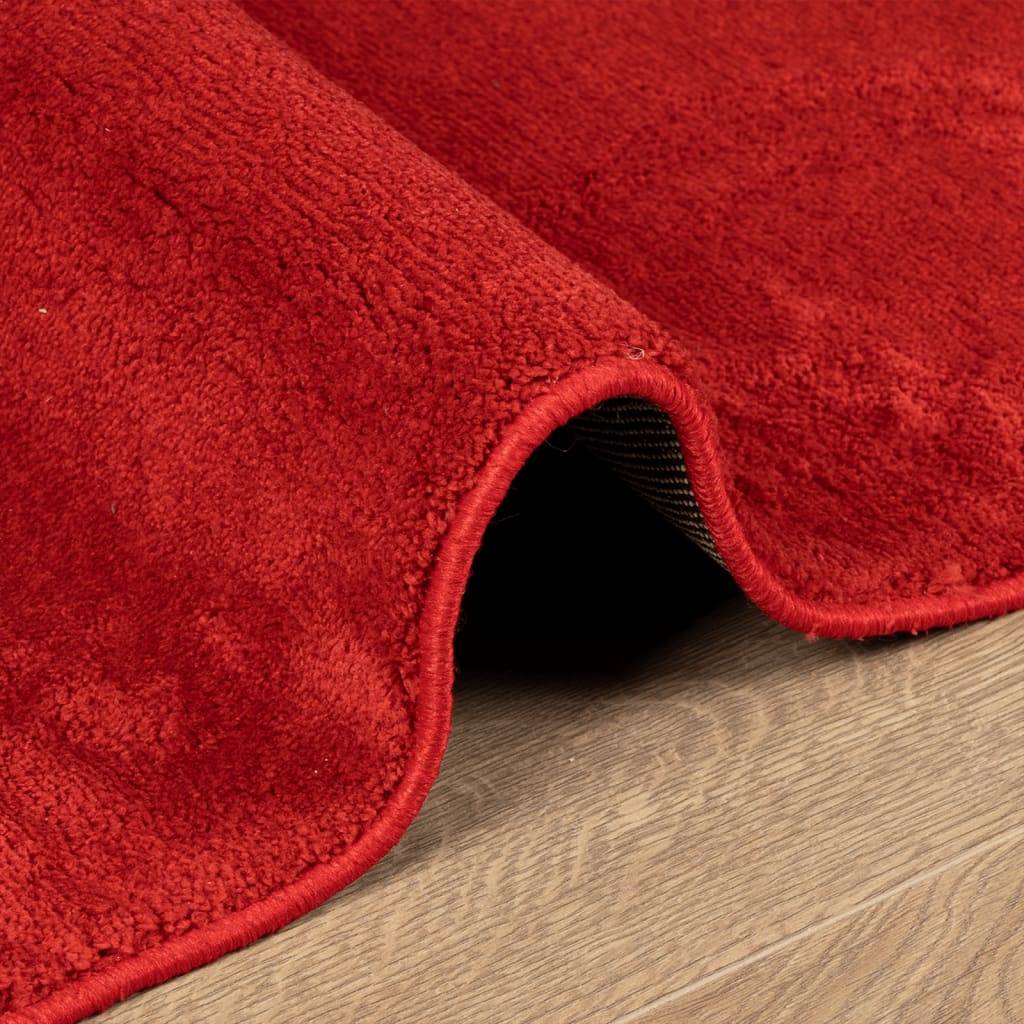 Grand TapisPolyester Poils Courts Moderne pour Salon Chambre Rouge 200x280 cm – ComfortXL Outdoor Living - Image 6