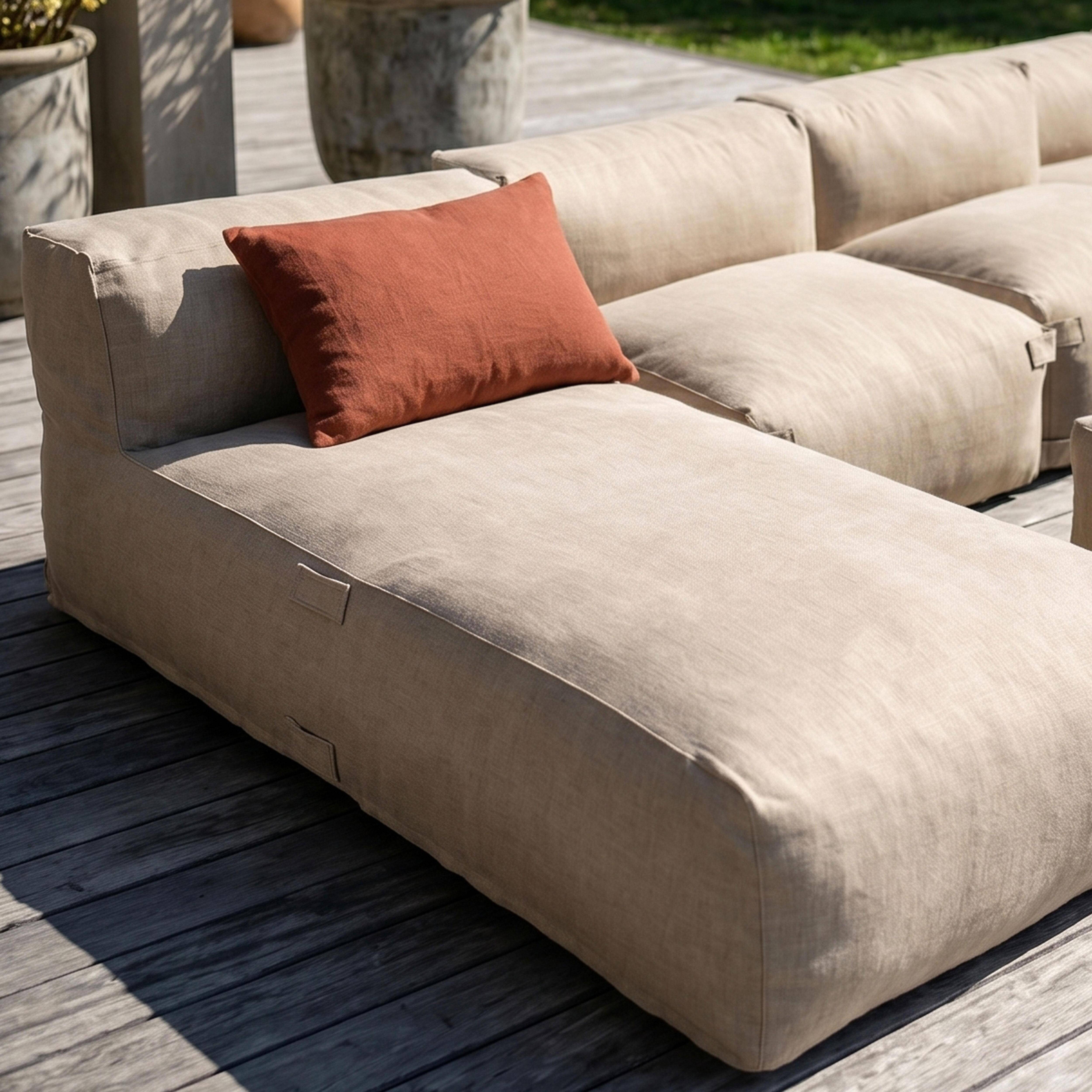 Oviala - Salon de jardin modulable 8 places beige Mixi - Oviala - Image 4