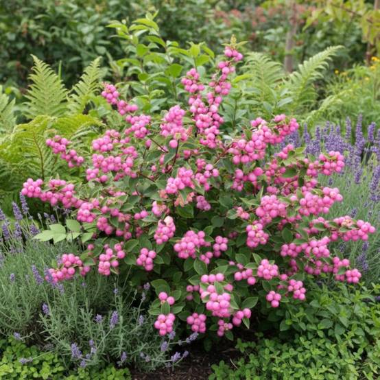 Symphorine Magical® Candy 'kolcam', Symphoricarpos à fleurs Blanche - feuillage Caduc - Pot de 3L - 20/40 cm- hauteur à maturité De 2,50 m à 3,00 m - Image 4