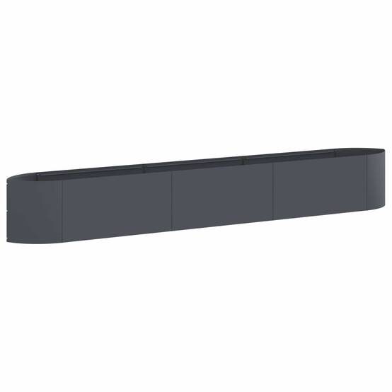 ComfortXL - Jardinière rectangulaire acier potager urbain bord bateau 300x40x40cm anthracite - ComfortXL Outdoor Living - Image 2