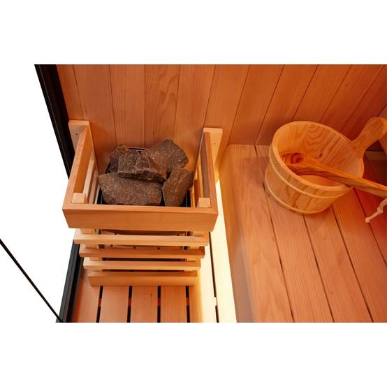 Sauna traditionnel Boreal® CELEST 120 - 1 à 2 places - 120x120x190 cm - Image 4
