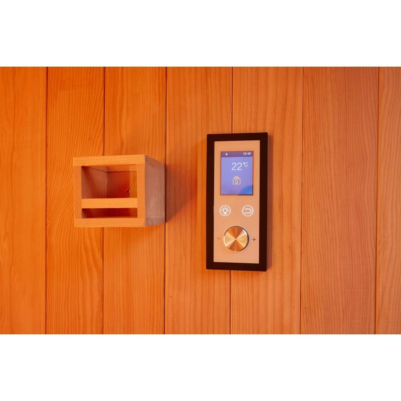 Sauna traditionnel Boreal® CELEST 120 - 1 à 2 places - 120x120x190 cm - Image 10