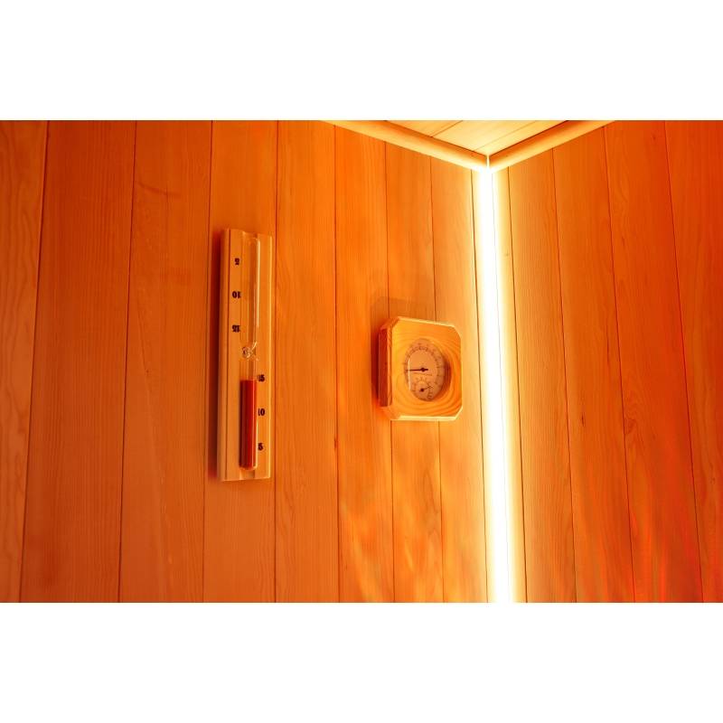 Sauna traditionnel Boreal® CELEST 120 - 1 à 2 places - 120x120x190 cm - Image 9