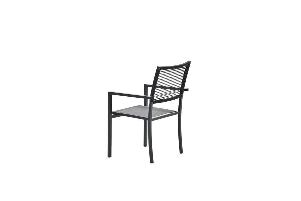 Garden Impressions - Star dining fauteuil - noir carbone - noir corde - Image 3