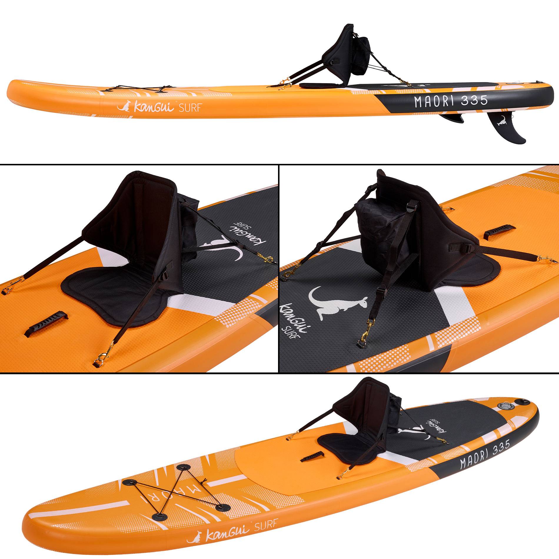 Kangui - KANGUI Stand up paddle gonflable SUP avec siege kayak, 335cm - MAORI - Image 3
