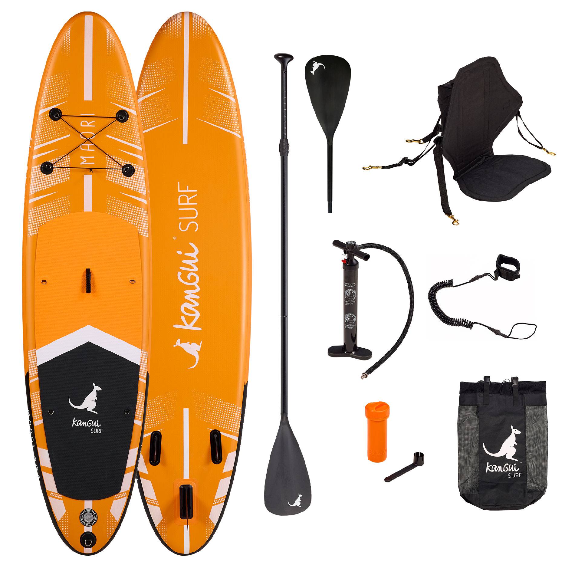 Kangui - KANGUI Stand up paddle gonflable SUP avec siege kayak, 335cm - MAORI - Image 1