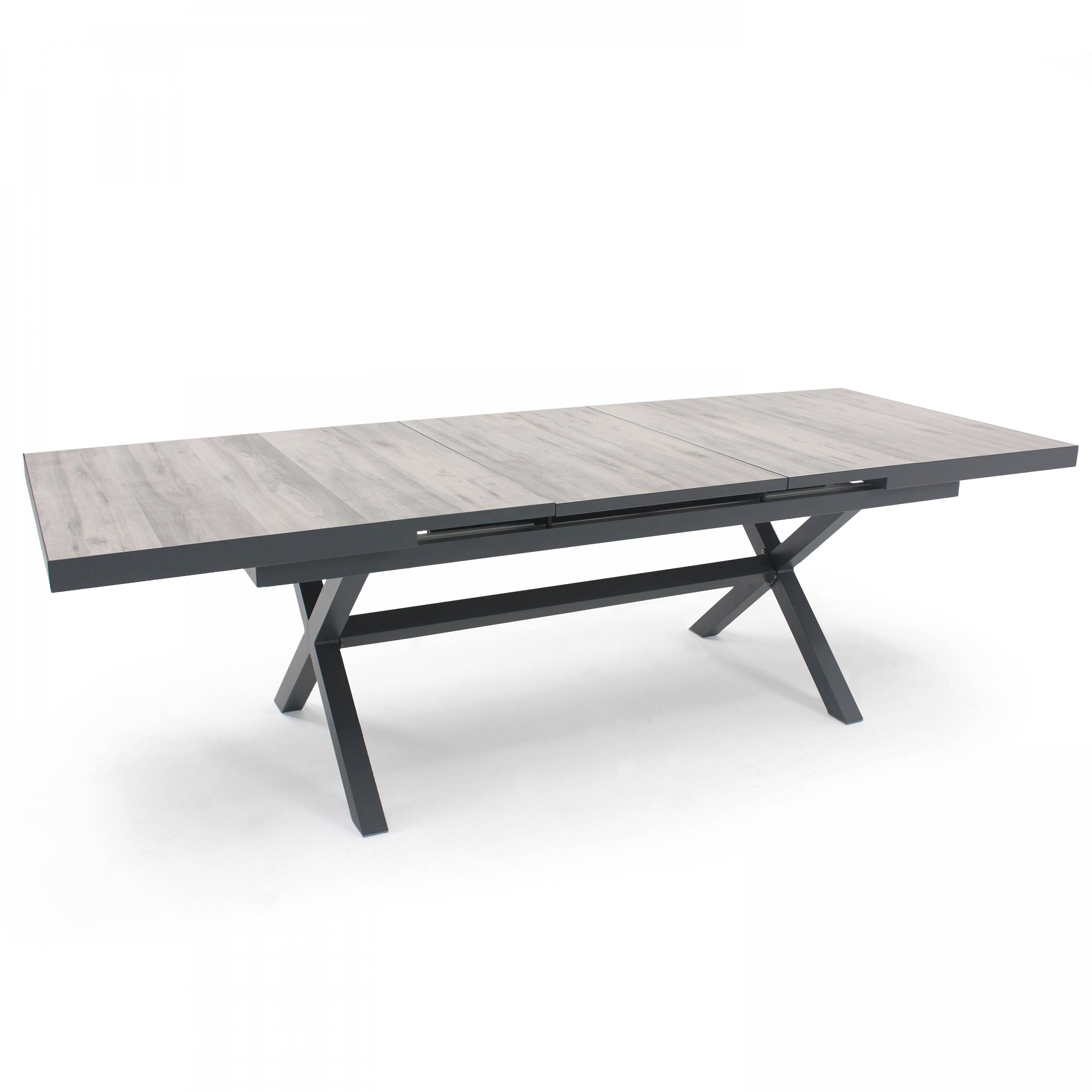Oviala - Table extensible en aluminium et céramique 10 chaises gris Tivoli - Oviala - Image 5