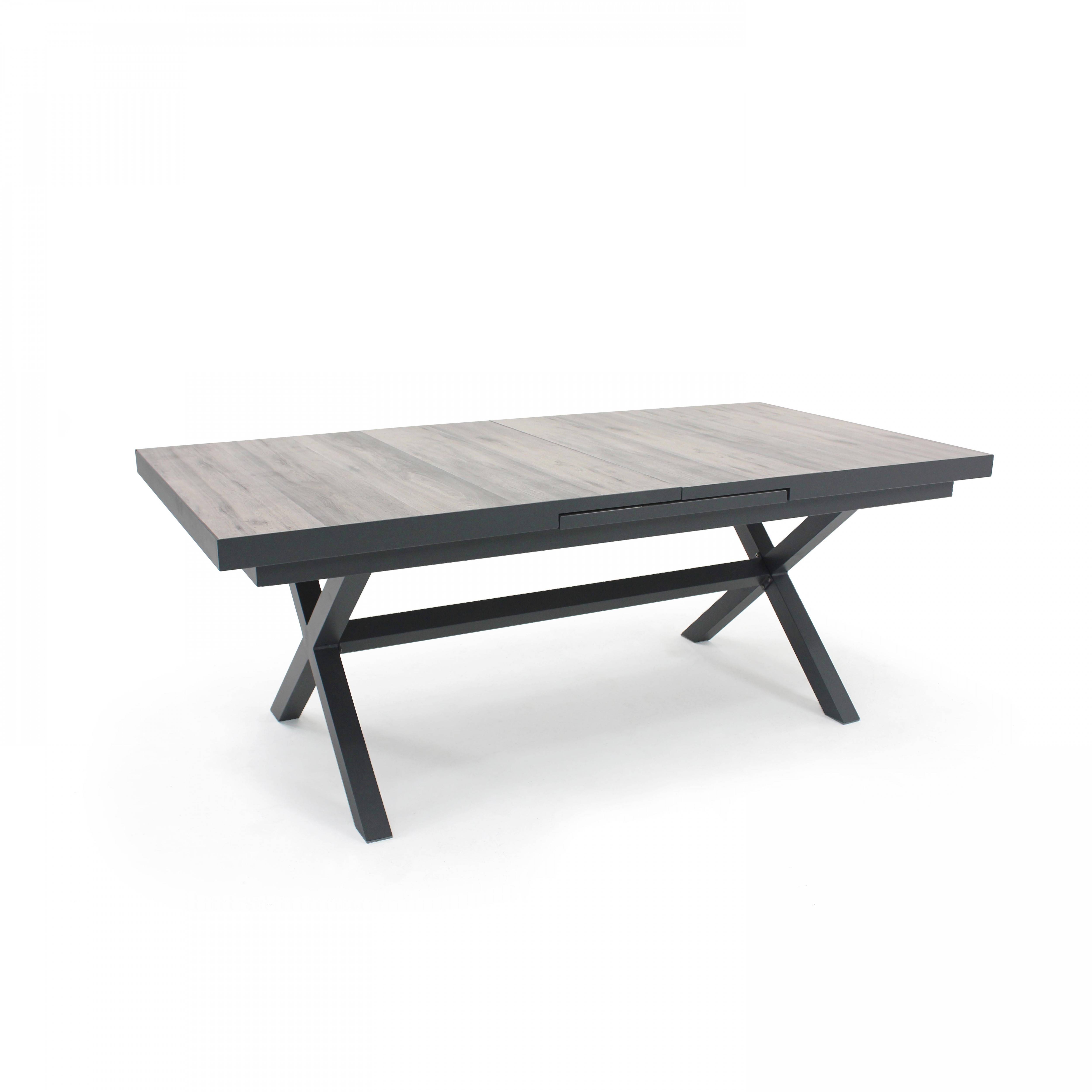 Oviala - Table extensible en aluminium et céramique 10 chaises gris Tivoli - Oviala - Image 6
