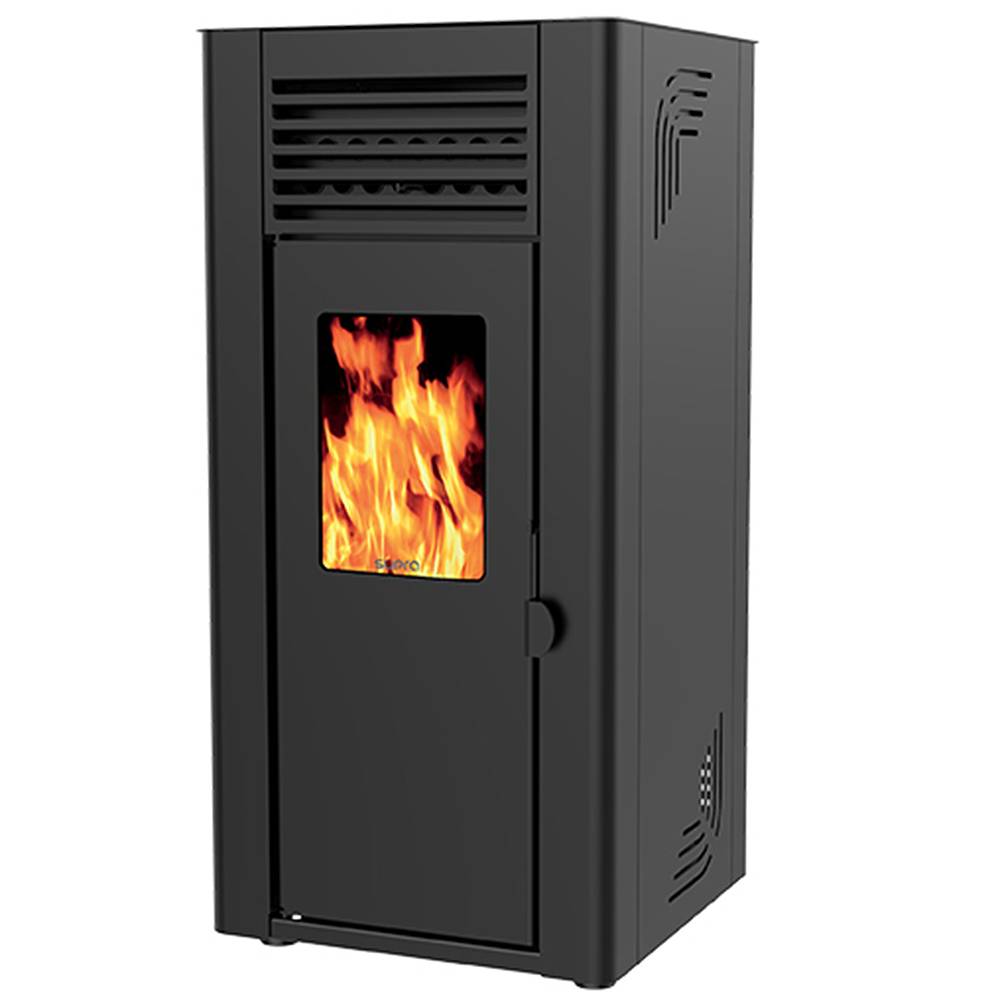 Supra - Poêle à granulés de bois 10kw noir ORPHEE 10 NOIR Supra - Image 1