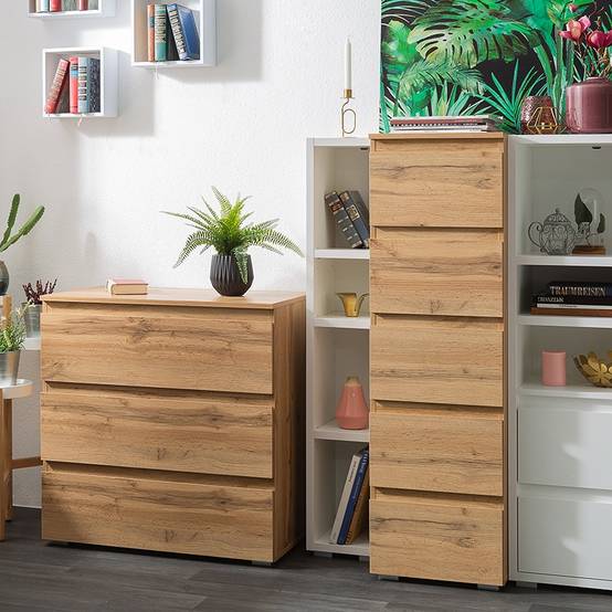 Etagère étroite 4 niches blanc - Image 2