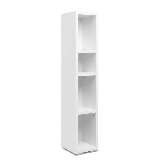 Etagère étroite 4 niches blanc - Image 1