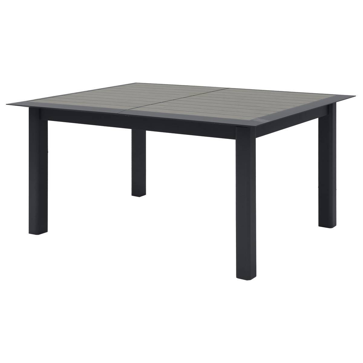 Hesperide - Table de jardin extensible "Allure" effet bois muscade & graphite 10 places en aluminium traité époxy Hespéride - Image 2