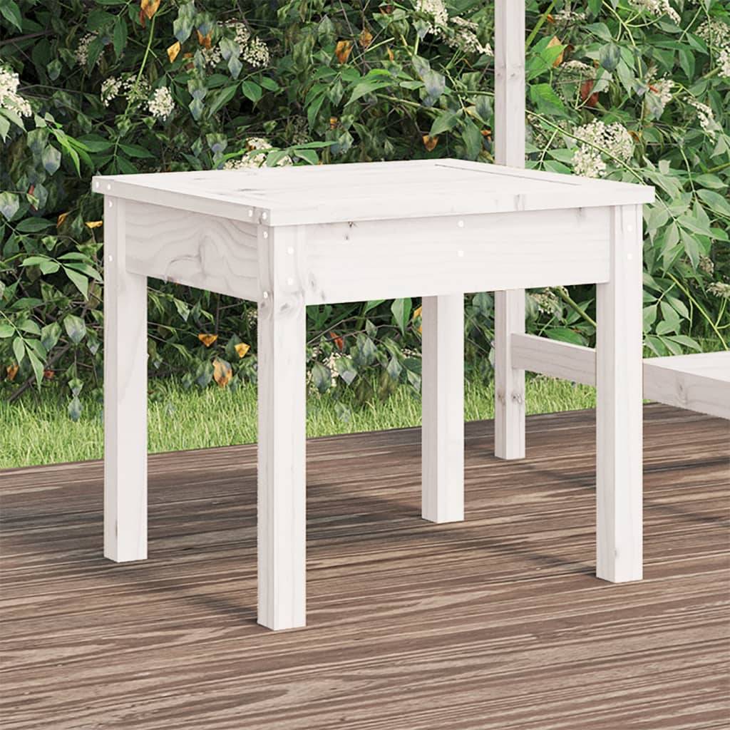 Vidaxl - Banc de jardin blanc 50x44x45 cm bois massif de pin vidaXL 823991 - Image 1