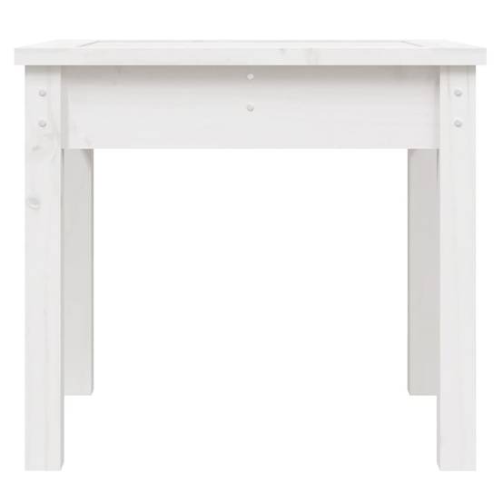 Vidaxl - Banc de jardin blanc 50x44x45 cm bois massif de pin vidaXL 823991 - Image 8
