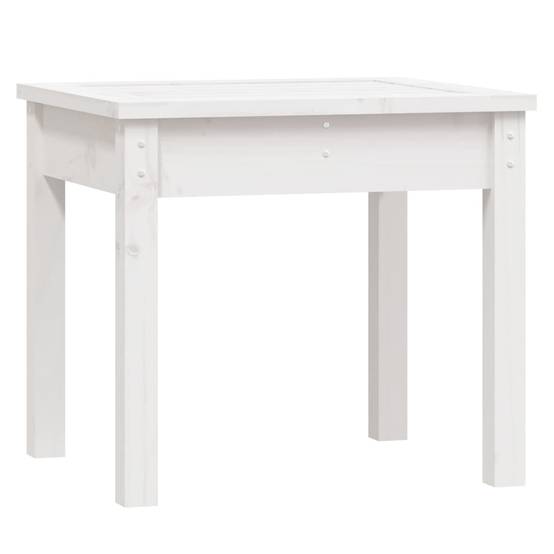 Vidaxl - Banc de jardin blanc 50x44x45 cm bois massif de pin vidaXL 823991 - Image 2