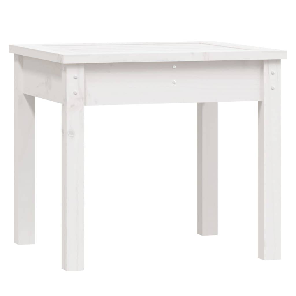 Vidaxl - Banc de jardin blanc 50x44x45 cm bois massif de pin vidaXL 823991 - Image 2