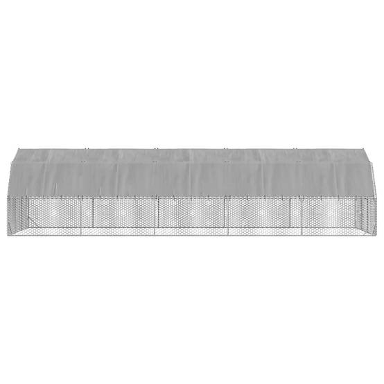 Poulailler acier argent 2,5 x 10 x 2,25 m - Prolenta premium p3443.8 - Image 4