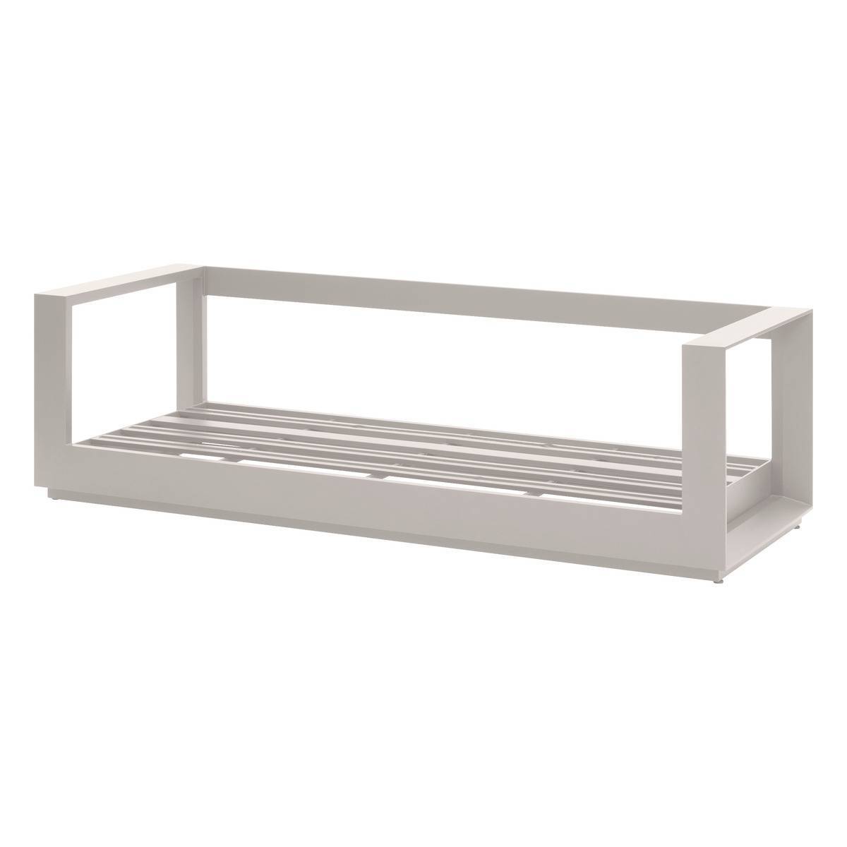 Hesperide - Canapé de jardin "Allure" avoine & beige zebrano 3 places en aluminium et polyester - Hespéride - Image 2