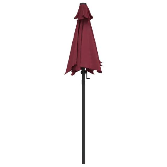 Parasol - parasol de jardin - parasol d'extérieur Bordeaux 200x224 cm Aluminium - MEUBLE PRO - Image 4