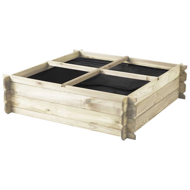 Forest Style - Carré Potager au Sol 100 x 100 x 27cm 203L Basil - Image 1