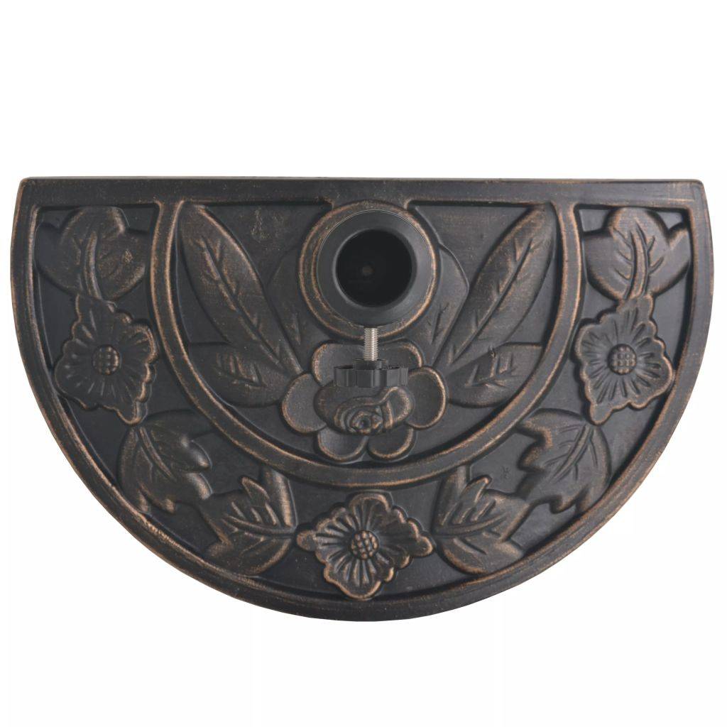 Helloshop26 - Socle pied de parasol en résine demi-cercle diamètre 38 et 48 mm bronze 9 kg - Image 4