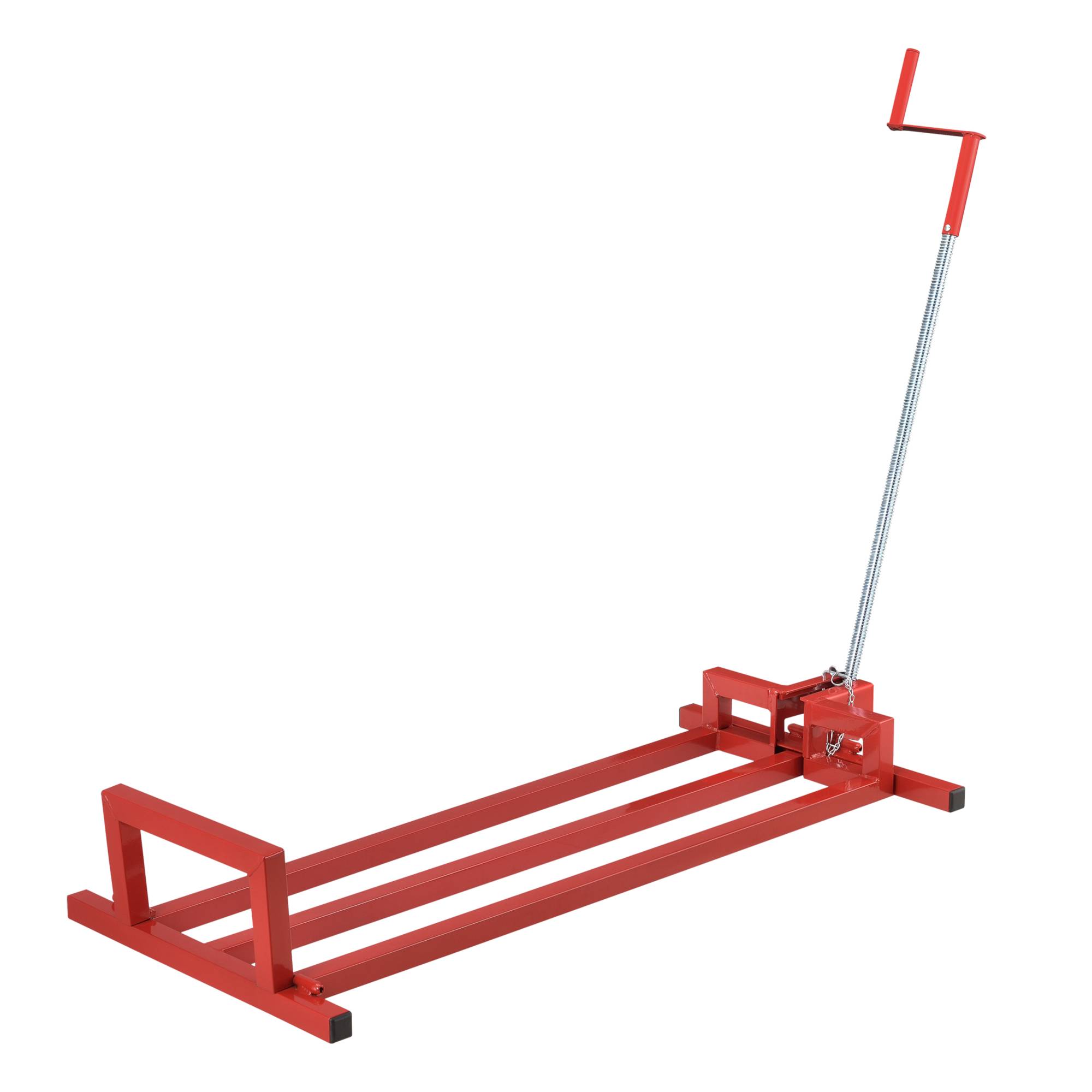 Pro.Tec - Lève-Tondeuse avec Manivelle Capacité de Charge Jusqu'à 400 kg Acier Rouge [pro.tec] - Image 4