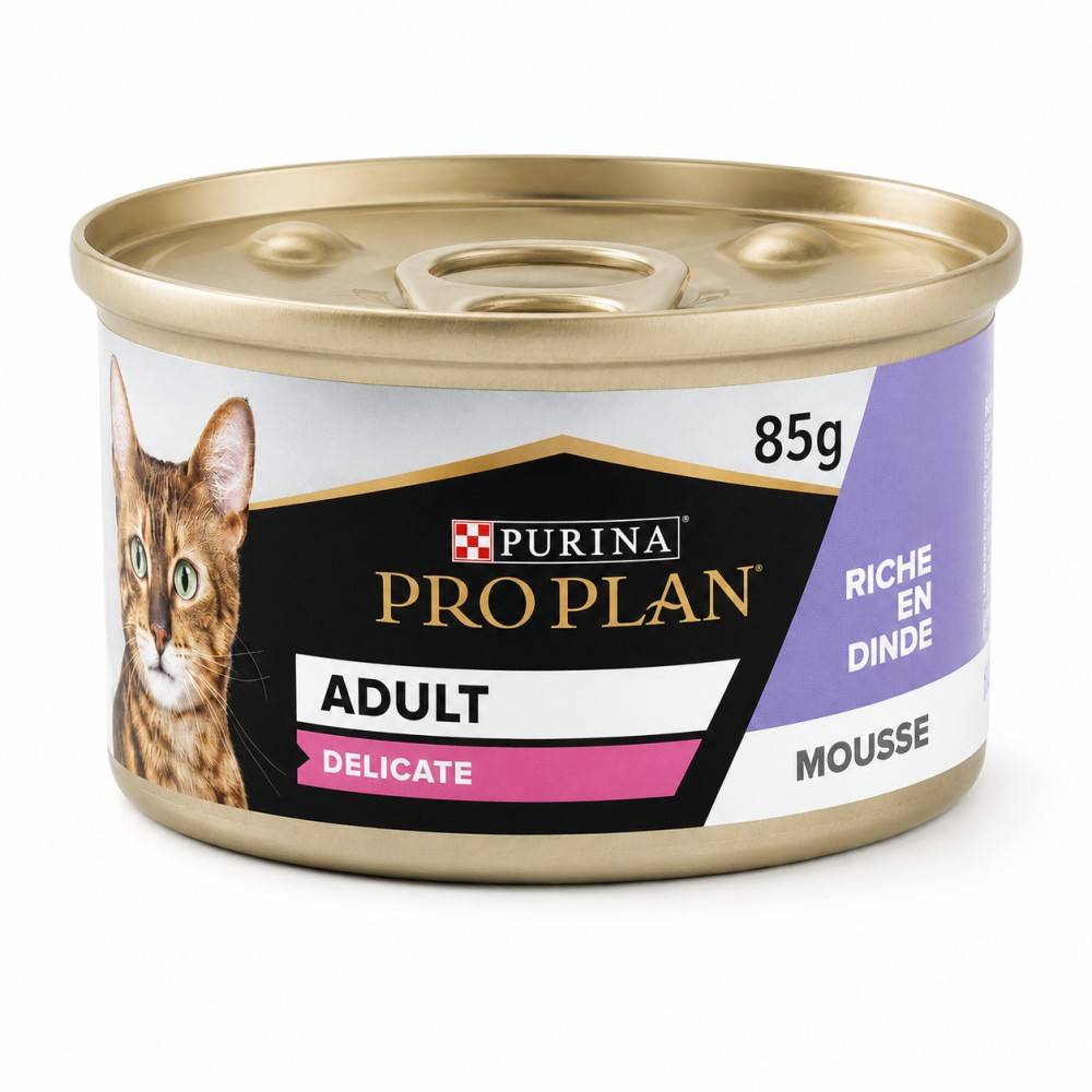 Delicate Mousse Dinde Chat 85g - PURINA PROPLAN 24*85 g - Image 1