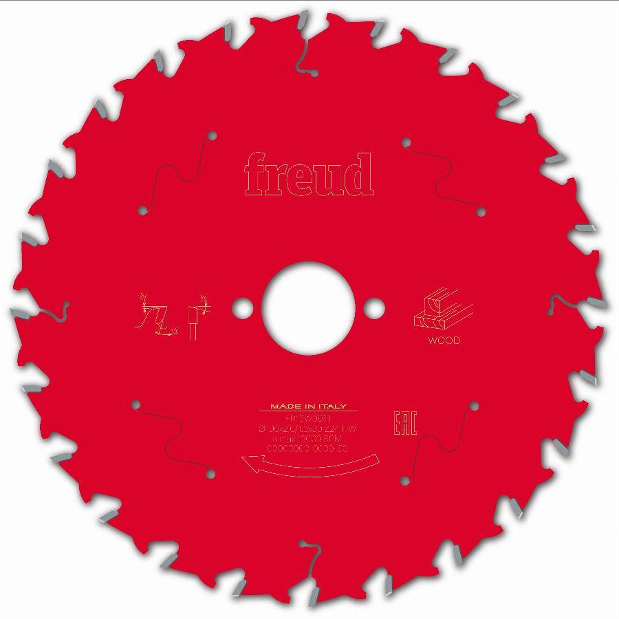 Lame pour scie circulaire portative FREUD - Ø190 2/1,3 AL30 Z24 BA 15° - F03FS09767 -FR13W001T - Image 2