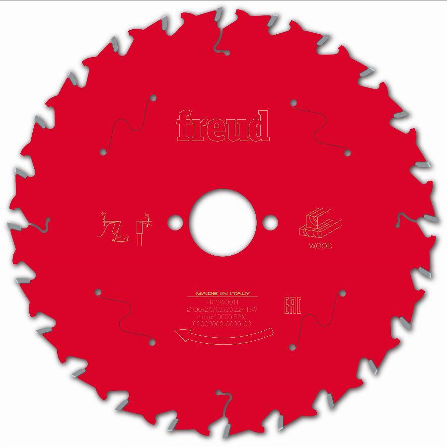 Lame pour scie circulaire portative FREUD - Ø190 2/1,3 AL30 Z24 BA 15° - F03FS09767 -FR13W001T - Image 1