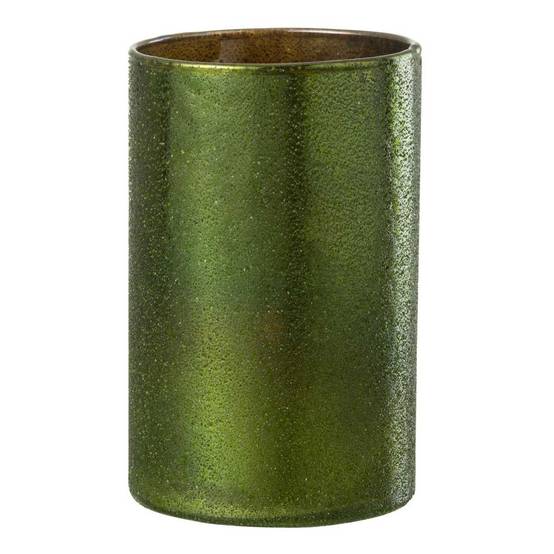 Photophore Miroir en Verre "Anton" 12cm Vert - Image 1